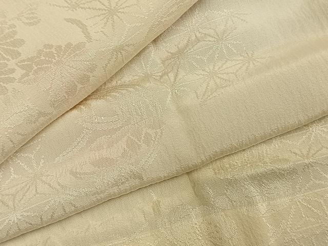 平和屋着物●長襦袢　無双仕立て　草花地紋　暈し染め　正絹　逸品　未使用　AABI1443fy