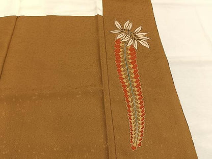 平和屋着物●豪華振袖　駒刺繍　枝松文　金彩　正絹　逸品　AABI1447fy