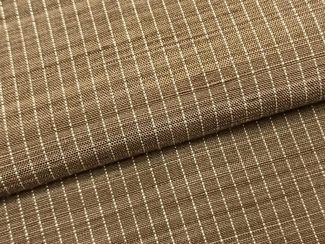 平和屋着物●信州紬　縞　証紙付き　正絹　逸品　未使用　AABI1452fy