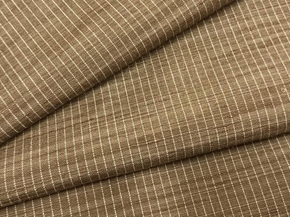 平和屋着物●信州紬　縞　証紙付き　正絹　逸品　未使用　AABI1452fy