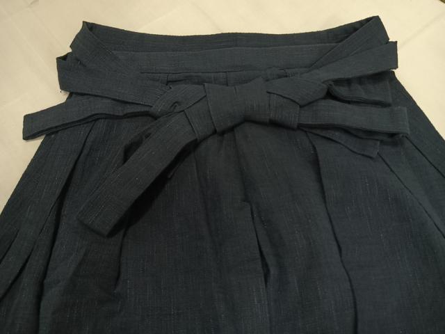 平和屋着物●女性　野袴　紺青色　逸品　AABI1454fy