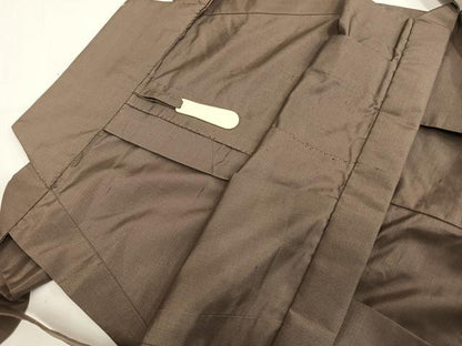 平和屋着物●男性　野袴　銀煤竹色　正絹　逸品　AABI1455fy