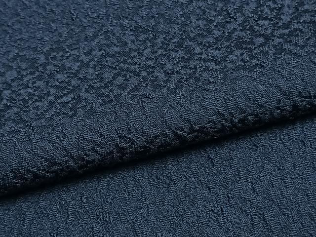 平和屋着物●上質な色無地　紺色　正絹　逸品　未使用　AABI1457fy