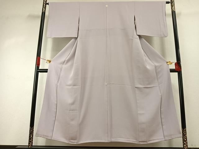 平和屋着物●上質な色無地　鴇鼠色　正絹　逸品　AABI1460fy