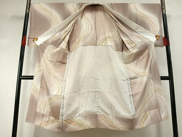 平和屋着物●長襦袢　無双仕立て　流水文　暈し染め　正絹　逸品　未使用　AABI1464fy