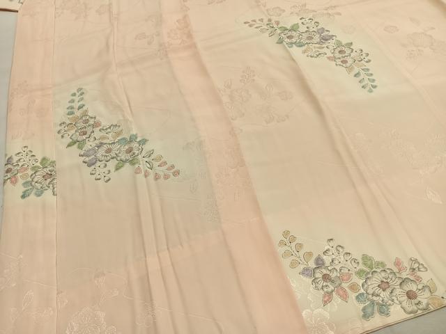 平和屋着物●長襦袢　無双仕立て　辻が花　暈し染め　正絹　逸品　未使用　AABI1466fy
