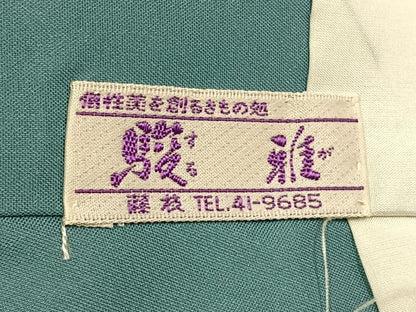 平和屋着物●本場大島紬　一元7マルキ　麻の葉文様　正絹　逸品　未使用　AABI1470fy