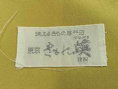 平和屋着物●洗える最高級着物　＜英＞はなぶさ謹製　小紋　幾何学文様　洗える着物　AABI1472fy