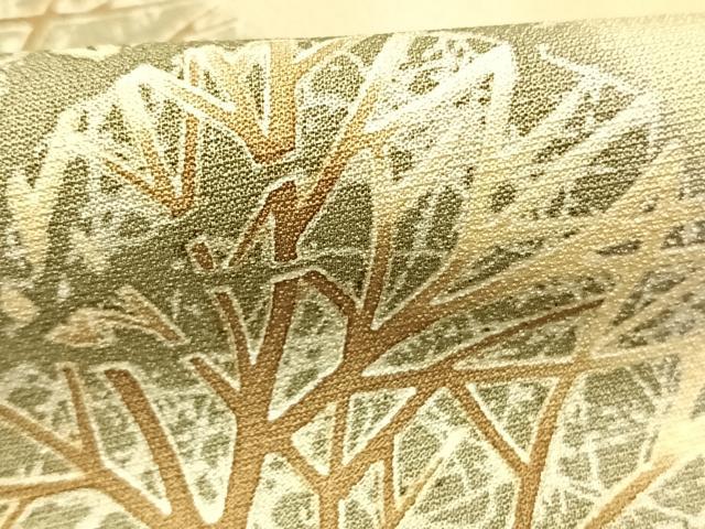 平和屋着物●訪問着　樹林文　金彩　正絹　逸品　AABI1478fy