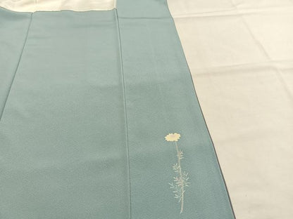 平和屋着物●訪問着　友禅　草花文　暈し染め　正絹　逸品　AABI1479fy