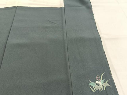 平和屋着物●訪問着　枝花文　暈し染め　金彩　正絹　逸品　AABI1480fy