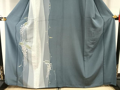 平和屋着物●訪問着　草花文　正絹　逸品　AABI1483fy