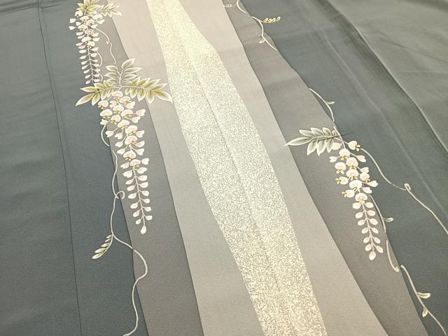 平和屋着物●訪問着　草花文　正絹　逸品　AABI1483fy
