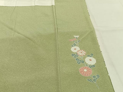 平和屋着物●訪問着　花蝶文　暈し染め　金彩　正絹　逸品　AABI1491fy