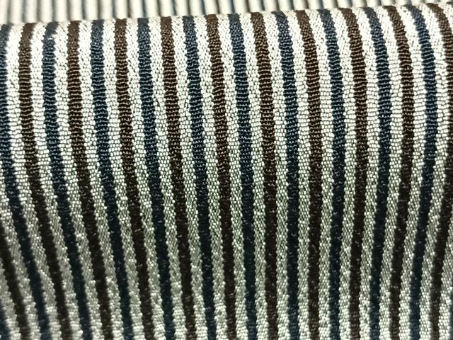 平和屋着物●男性　お召　縞　正絹　逸品　AABI1494fy