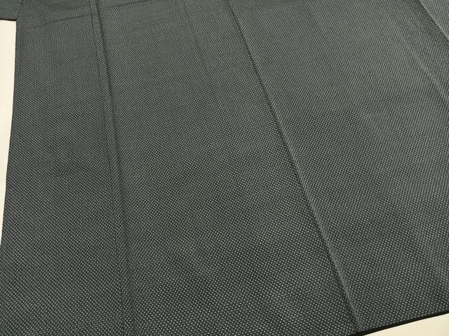 平和屋着物●男性　お召　蚊絣　正絹　逸品　AABI1496fy