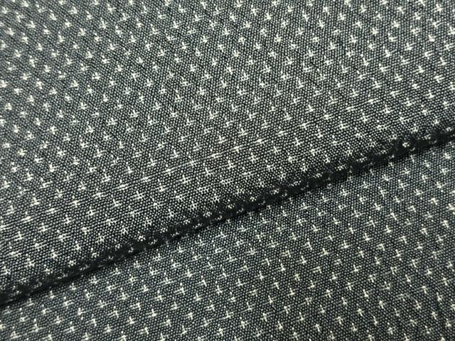 平和屋着物●男性　お召　蚊絣　正絹　逸品　AABI1496fy