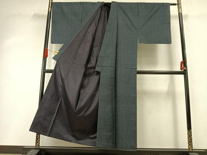 平和屋着物●男性　本場大島紬　アンサンブル　100亀甲　総詰め　正絹　逸品　未使用　AABI1498fy