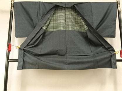 平和屋着物●男性　本場大島紬　アンサンブル　100亀甲　総詰め　正絹　逸品　未使用　AABI1498fy
