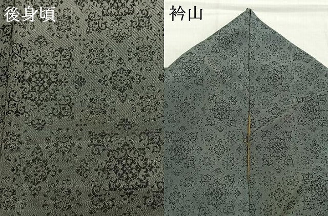 平和屋着物●お召　吉祥花文　正絹　逸品　AABI1505fy
