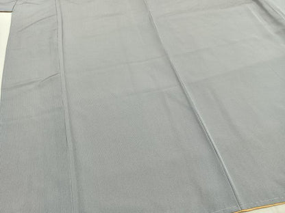 平和屋着物●江戸小紋　万筋　青×白　正絹　逸品　AABI1511fy