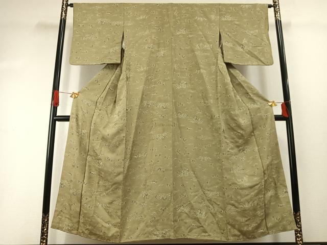平和屋着物●上質な小紋　鳥獣戯画　正絹　逸品　AABI1516fy