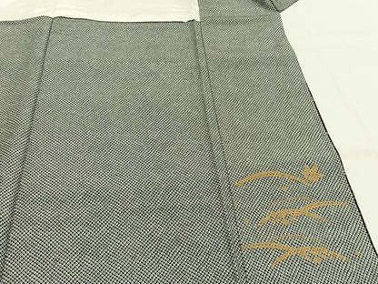 平和屋着物●訪問着　刺繍　露芝枝花文　暈し染め　金糸　金彩　正絹　逸品　AABI1520fy