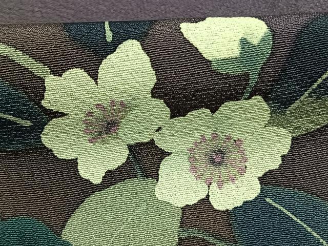 平和屋着物●染色作家　草野一騎　訪問着　手描き　枝花文　暈し染め　正絹　逸品　AABI1523fy