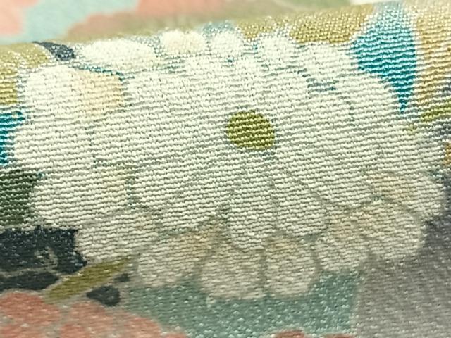 平和屋着物●訪問着　風景花文　暈し染め　正絹　逸品　AABI1524fy