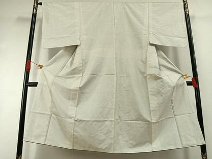 平和屋着物●男性　本場大島紬　白大島　一元絣　正絹　逸品　AABI1525fy