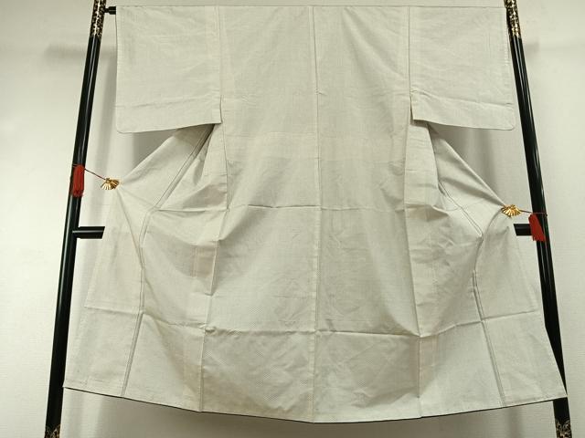 平和屋着物●男性　本場大島紬　白大島　一元絣　正絹　逸品　AABI1525fy