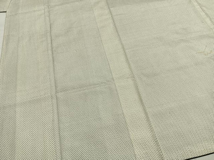 平和屋着物●男性　本場大島紬　白大島　一元絣　正絹　逸品　AABI1525fy