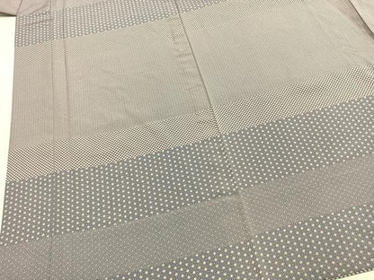 平和屋着物●男性　長襦袢　無双仕立て　横段文　正絹　逸品　AABI1526fy