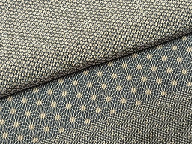 平和屋着物●男性　長襦袢　無双仕立て　横段文　正絹　逸品　AABI1526fy