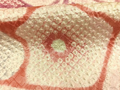 平和屋着物●豪華振袖　総絞り　熨斗花文　暈し染め　三越扱い　正絹　逸品　未使用　AABI1527fy