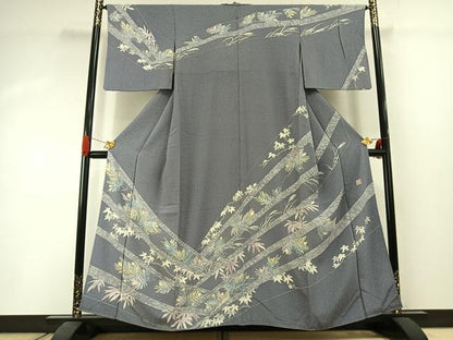平和屋着物●倉染匠　猟彩友禅作家　倉翔篁　訪問着　松竹　三越扱い　正絹　逸品　AABI1533fy