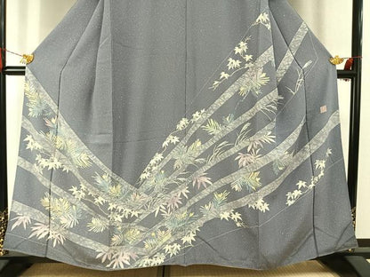 平和屋着物●倉染匠　猟彩友禅作家　倉翔篁　訪問着　松竹　三越扱い　正絹　逸品　AABI1533fy