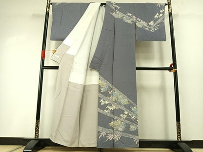 平和屋着物●倉染匠　猟彩友禅作家　倉翔篁　訪問着　松竹　三越扱い　正絹　逸品　AABI1533fy
