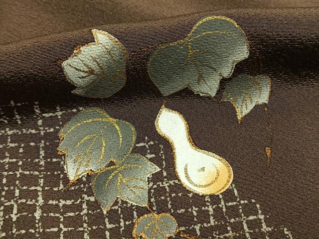 平和屋着物●訪問着　瓢箪　金彩　正絹　逸品　未使用　AABI1538fy