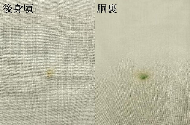 平和屋着物●上質な紬　色無地　白花色　正絹　逸品　AABI1544fy