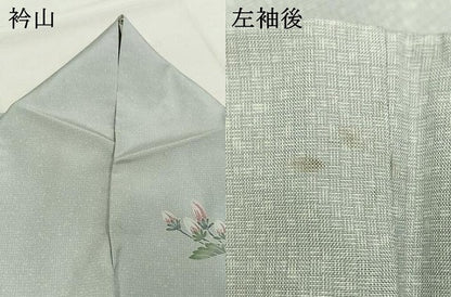 平和屋着物●本場大島紬　染大島　訪問着　枝花文　正絹　逸品　AABI1552fy