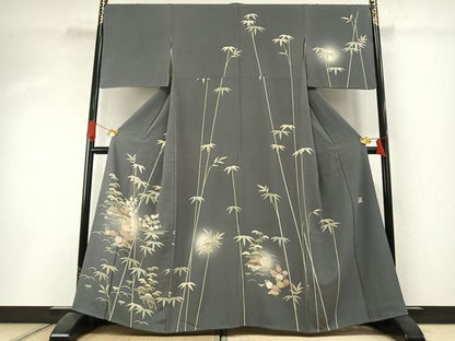 平和屋着物●訪問着　友禅　作家物　松竹梅　暈し染め　正絹　逸品　AABI1570fy