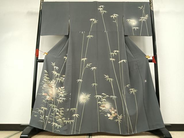平和屋着物●訪問着　友禅　作家物　松竹梅　暈し染め　正絹　逸品　AABI1570fy