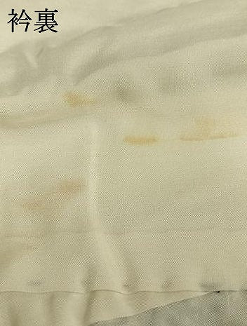 平和屋着物●上質な小紋　霞文　黒地　正絹　逸品　AABI1576fy