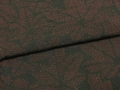 平和屋着物●結城紬　葉尽くし　正絹　逸品　AABI1580fy