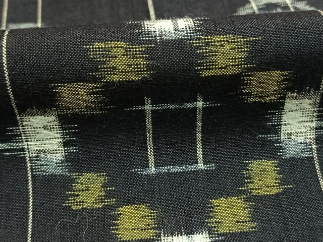 平和屋着物●上質な紬　菱文　正絹　逸品　未使用　AABI1598fy