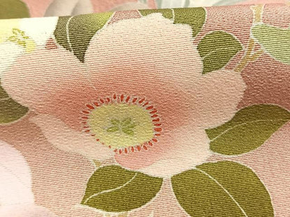 平和屋着物●訪問着　友禅　作家物　枝花文　暈し染め　ロング丈　正絹　逸品　未使用　AABI1600fy