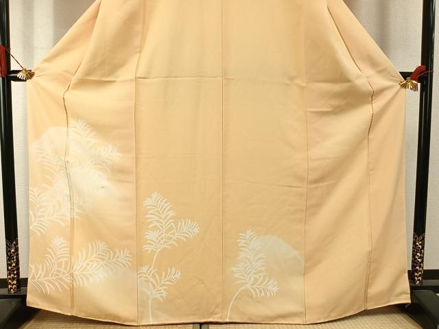平和屋着物●訪問着　刺繍　松　暈し染め　正絹　逸品　AABI1603fy
