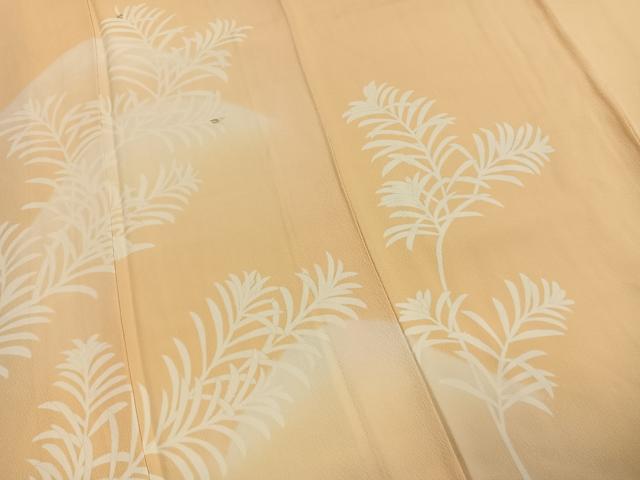平和屋着物●訪問着　刺繍　松　暈し染め　正絹　逸品　AABI1603fy