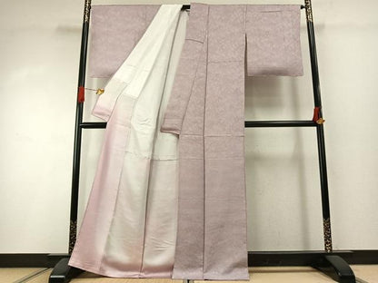 平和屋着物●上質な小紋　霞文　暈し染め　正絹　逸品　AABI1606fy